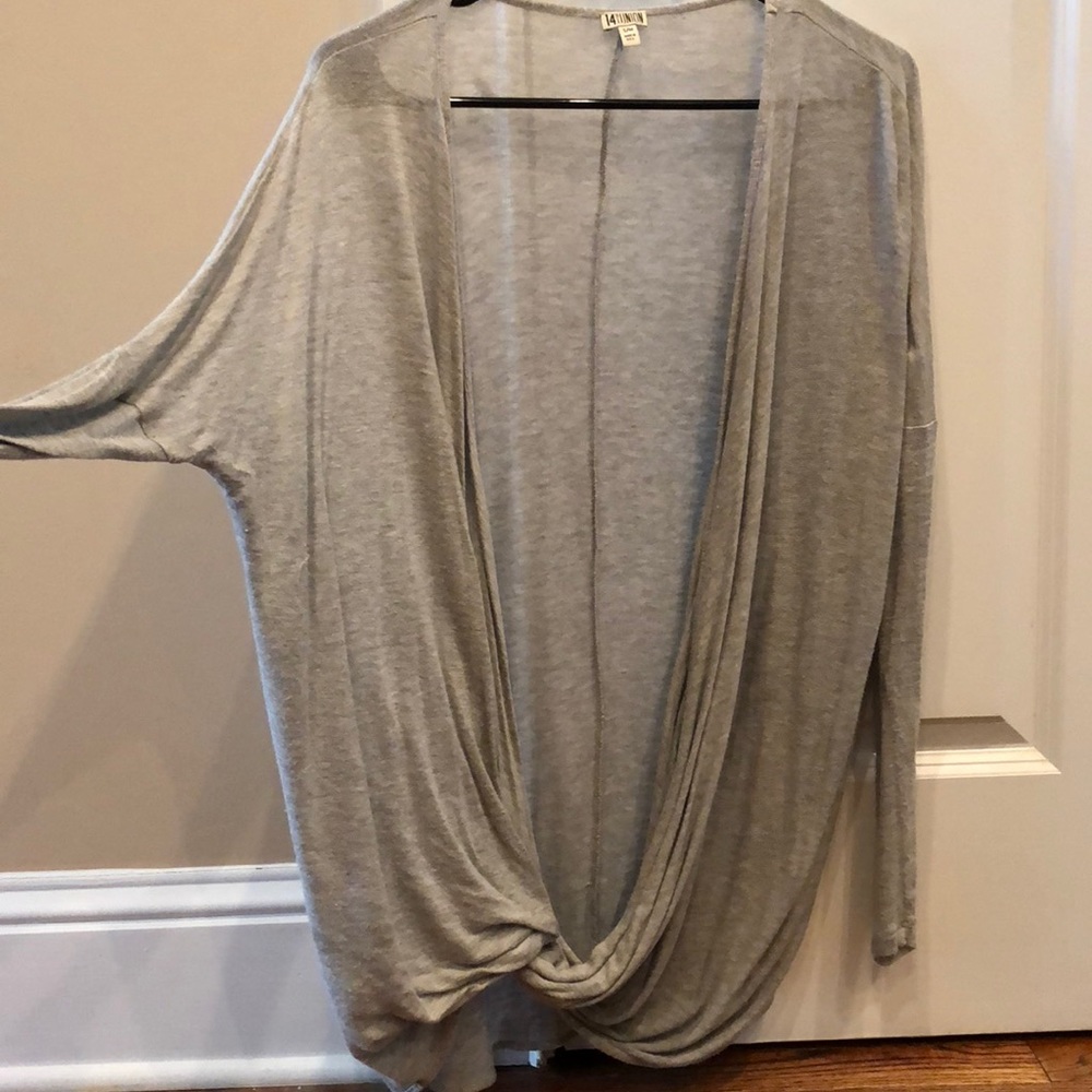 Grey Open front top